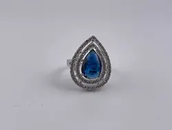 ست زنانه مجلسی طرح گل با نگین های اشکی &bull; گالری بدلیجات ترنج