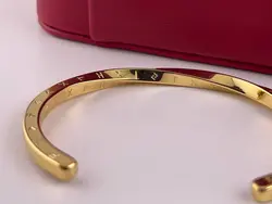 بنگل دستبند مردانه طلایی باریک &bull; گالری بدلیجات ترنج