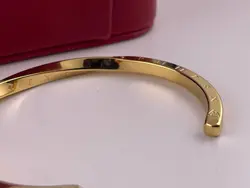 بنگل دستبند مردانه طلایی باریک &bull; گالری بدلیجات ترنج