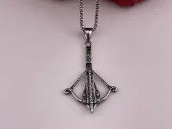 گردنبند کراس بو نقره ای مردانه &bull; گالری بدلیجات ترنج