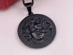 گردنبند ورساچه مردانه مشکی &bull; گالری بدلیجات ترنج