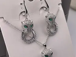 خرید نیم ست طرح ببر فول نگین • گالری بدلیجات ترنج