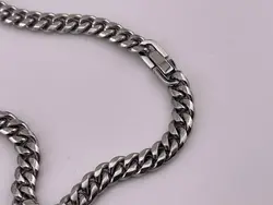 گردنبند کارتیر نقره ای شش میل شیک &bull; گالری بدلیجات ترنج
