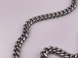 گردنبند کارتیر نقره ای شش میل شیک &bull; گالری بدلیجات ترنج