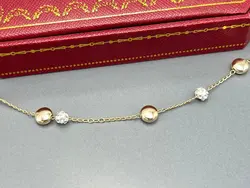 خرید پابند استیل طرح گوی و نگین • گالری بدلیجات ترنج