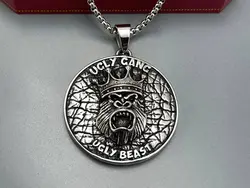 گردنبند مردانه گنگ طرح شامپانزه &bull; گالری بدلیجات ترنج