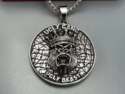 گردنبند مردانه گنگ طرح شامپانزه &bull; گالری بدلیجات ترنج