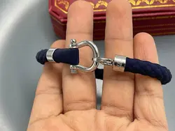 دستبند سرمه ای OMEGA با بند Rubber &bull; گالری بدلیجات ترنج