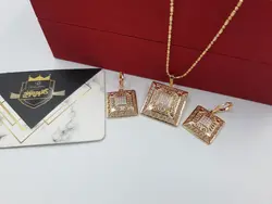 نیم ست شوپینگ با آبکاری طلا &bull; گالری بدلیجات ترنج