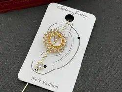 گوشواره کراس طرح گل آفتابگردان &bull; گالری بدلیجات ترنج