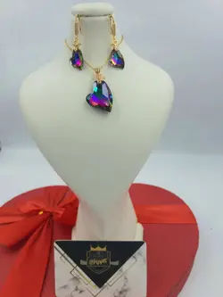 نیم ست سنگ سواروفسکی اصل با گارانتی &bull; گالری بدلیجات ترنج