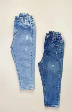 شلوار مام آبی سیر - لباس بچه گانه شکرلر