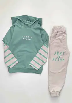 هودی شلوار آستین راه راه - لباس بچه گانه شکرلر