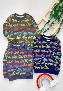 بلوز دورس طرح جرثقیل - لباس بچه گانه شکرلر