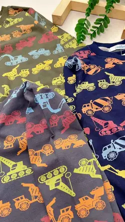 بلوز دورس طرح جرثقیل - لباس بچه گانه شکرلر