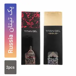 ژل تیتان اصل هاندل گاردن روسیه (طلایی و قرمز) بسته دو عددی