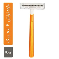 خودتراش بیک مدل Sensitive (2 تیغه نارنجی) 5 عددی