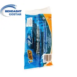 خودتراش بیک مدل Sensitive (2 تیغه نارنجی) 5 عددی