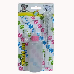 ست شیشه شیر مناسب بچه گربه و توله سگ، به همراه پستانک اضافه