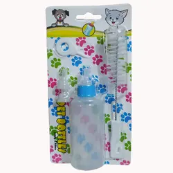 ست شیشه شیر مناسب بچه گربه و توله سگ، به همراه پستانک اضافه