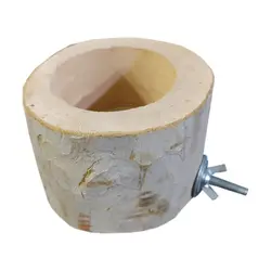 دانخوری طوطی سانان مدل کاسه چوبی