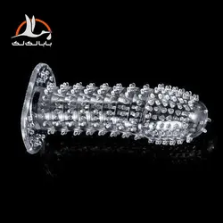 کاندوم ژله ای خاردار پایه دار ⭐️ love رنگ شفاف
