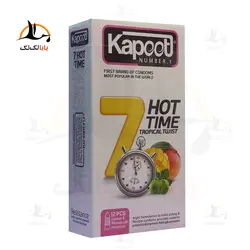 کاندوم 7 کاره گرم کاپوت Hot time - خرید کاندوم میوه ای