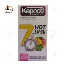 کاندوم 7 کاره گرم کاپوت Hot time - خرید کاندوم میوه ای