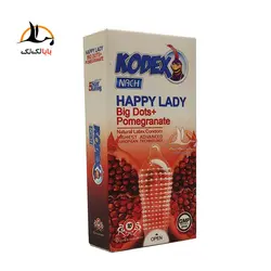 کاندوم هپی لیدی کدکس - خار درشت با رایحه اناری
