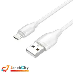 کابل شارژ و انتقال دیتا 1 متری microUSB الدینیو (LDNIO) مدل LS371 - جانب سیتی