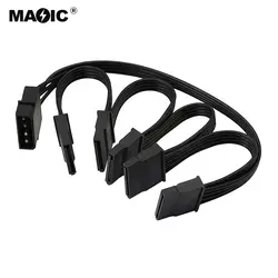 کابل تبدیل برق 4 پین به 5 عدد 15 پین ساتا Magic