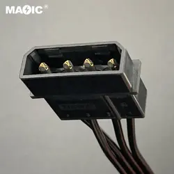 کابل تبدیل برق 4 پین به 5 عدد 15 پین ساتا Magic