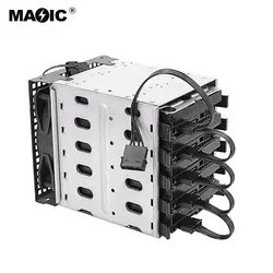کابل تبدیل برق 4 پین به 5 عدد 15 پین ساتا Magic