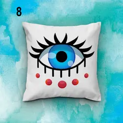 خرید کاور کوسن کد 436 (ست چشم نظر) | فروشگاه اینترنتی پرده و کوسن شیک نقش