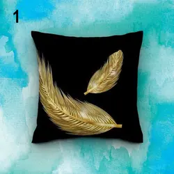 خرید کاور کوسن کد 444 (ست پر طلایی) | فروشگاه اینترنتی پرده و کوسن شیک نقش