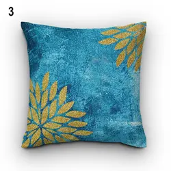 خرید کاور کوسن کد 526 (ست آبی طلایی) | فروشگاه اینترنتی پرده و کوسن شیک نقش