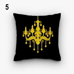 خرید کاور کوسن کد 485 (ست مشکی طلایی) | فروشگاه اینترنتی پرده و کوسن شیک نقش