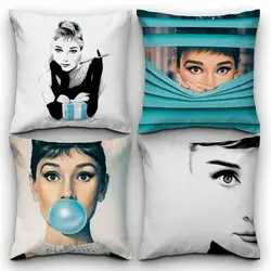 خرید کاور کوسن کد 569 (Audrey Hepburn) | فروشگاه اینترنتی پرده و کوسن شیک نقش