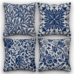 خرید کاور کوسن کد 609 (ست گل) | فروشگاه اینترنتی پرده و کوسن شیک نقش