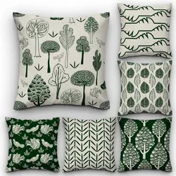 خرید کاور کوسن کد 680 (ست سبز طوسی) | فروشگاه اینترنتی پرده و کوسن شیک نقش