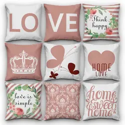 خرید کاور کوسن کد 704 (ست LOVE) | فروشگاه اینترنتی پرده و کوسن شیک نقش