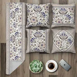 خرید کاور کوسن کد 710 (ست گل فانتزی) | فروشگاه اینترنتی پرده و کوسن شیک نقش