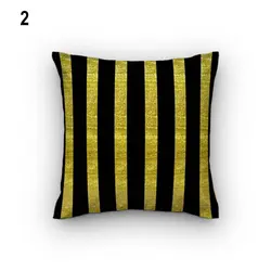 خرید کاور کوسن کد 725 (ست مشکی طلایی) | فروشگاه اینترنتی پرده و کوسن شیک نقش