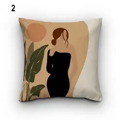 خرید کاور کوسن کد 749 (ست دختر و گل) | فروشگاه اینترنتی پرده و کوسن شیک نقش