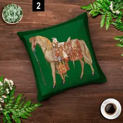 خرید کاور کوسن کد 756 (ست اسب) | فروشگاه اینترنتی پرده و کوسن شیک نقش