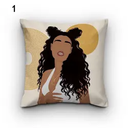 خرید کاور کوسن کد 761 (ست دختر و گل) | فروشگاه اینترنتی پرده و کوسن شیک نقش