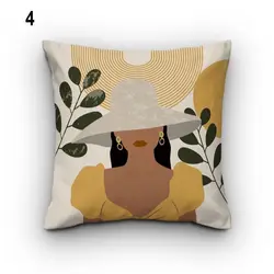 خرید کاور کوسن کد 761 (ست دختر و گل) | فروشگاه اینترنتی پرده و کوسن شیک نقش