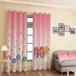 خرید پرده پانچی کد 450 (طرح دختران نوجوان) | فروشگاه اینترنتی پرده و کوسن شیک نقش