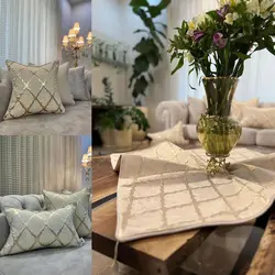 خرید کاور کوسن مخمل پتینه ژاکارد (طرح کویین) | فروشگاه اینترنتی پرده و کوسن شیک نقش