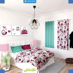 خرید روتختی طرح فانتزی کد 92 | فروشگاه اینترنتی پرده و کوسن شیک نقش